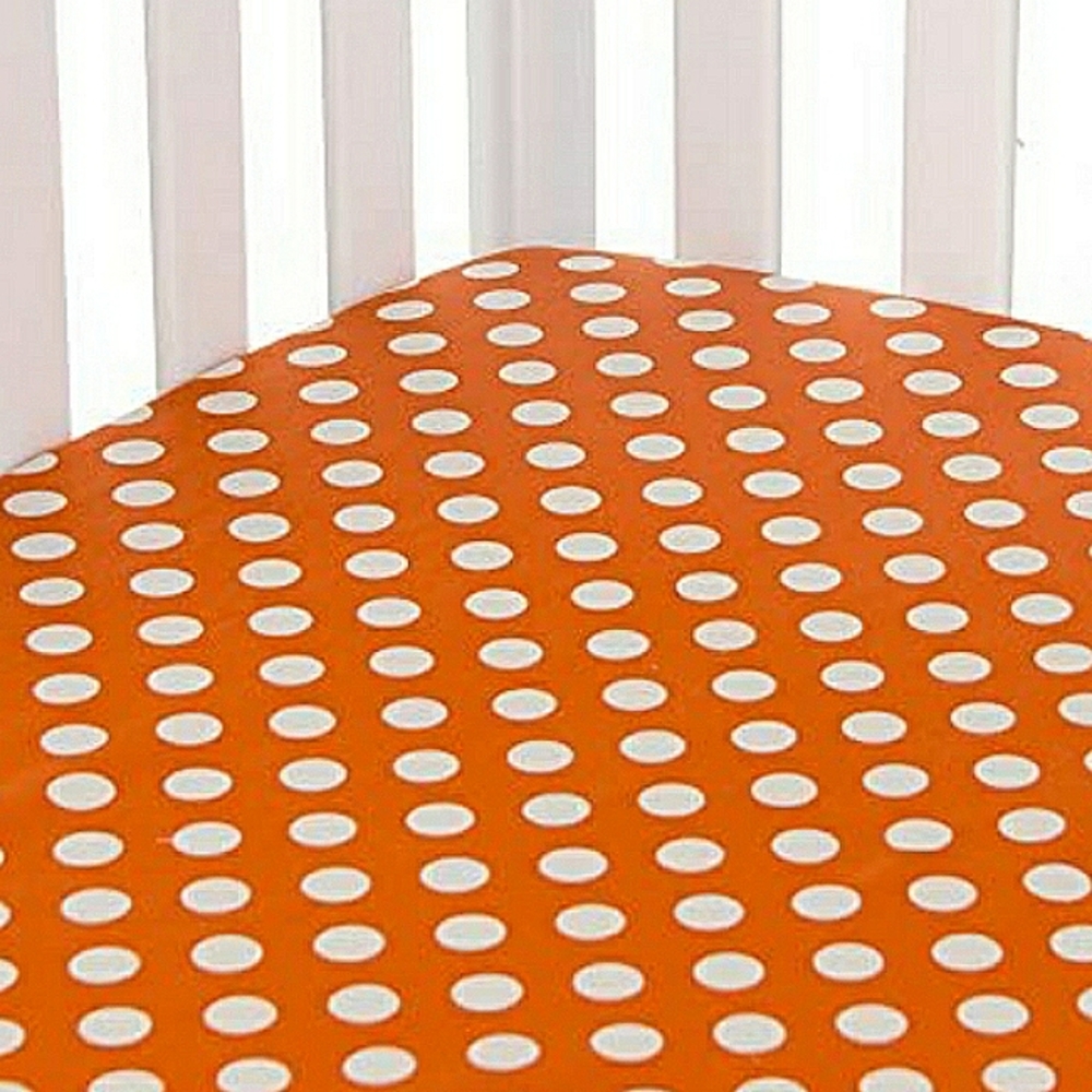 NWT Infant Toddler Sweet Potatoe Tangerine Orange Fitted Sheet